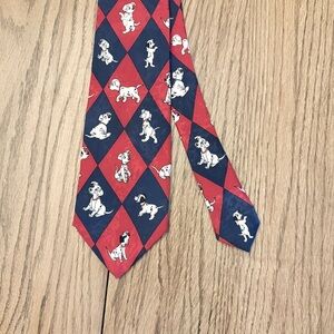 Vintage Disney Dalmatian Red and Blue Tie CJ